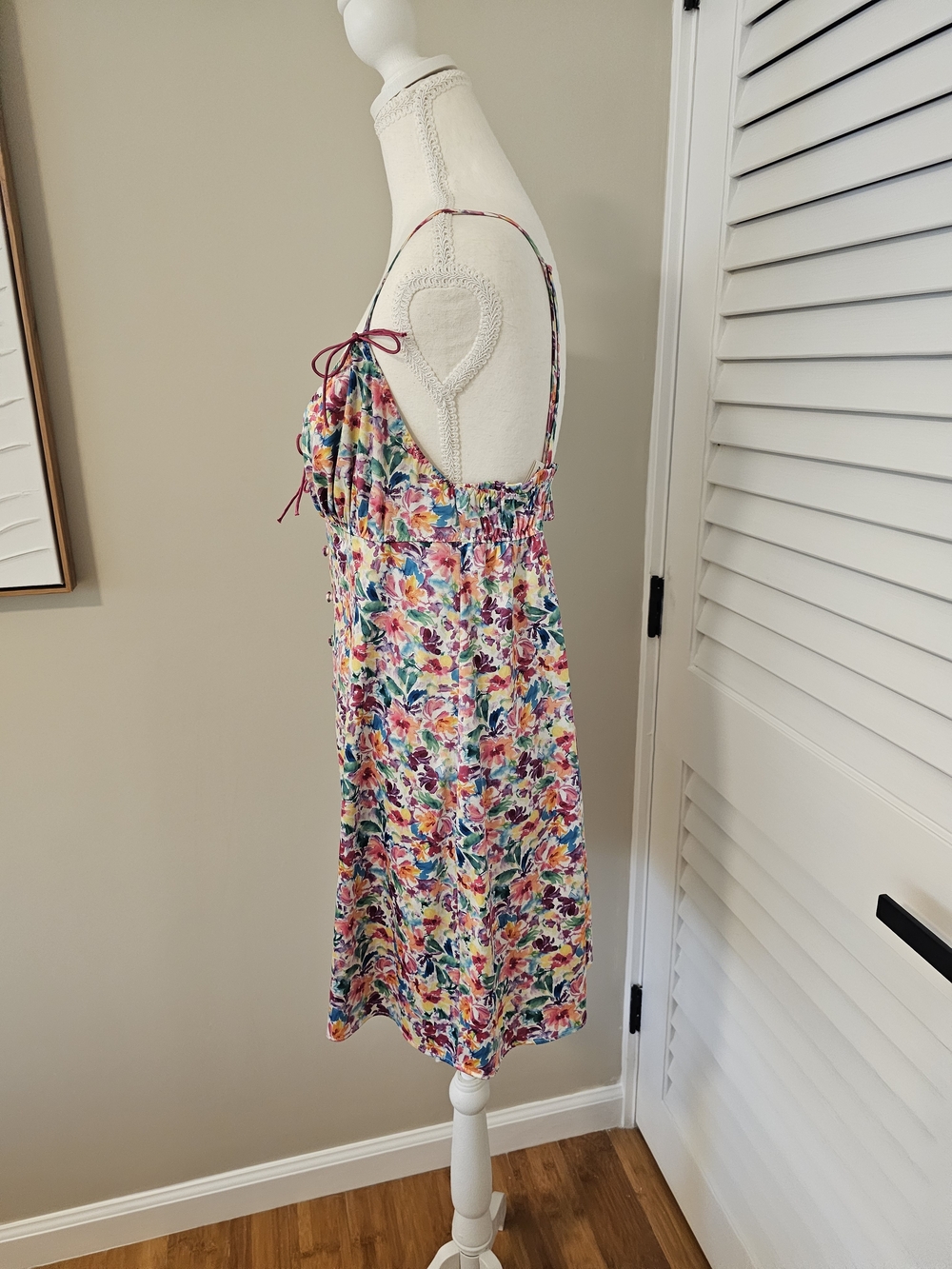 For Love & Lemons Watercolor Confetti Slip Dress - Picture 12 of 15